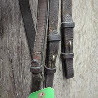 FS Rsd Padded Bridle, Wide Noseband, Thick Braided Reins *gc, dirty, dents, xholes, creases, rubs, gunk, loose stitch