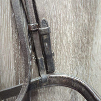 FS Rsd Padded Bridle, Wide Noseband, Thick Braided Reins *gc, dirty, dents, xholes, creases, rubs, gunk, loose stitch