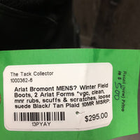 MENS? Winter Field Boots, 2 Ariat Forms *vgc, clean, mnr rubs, scuffs & scratches, loose suede