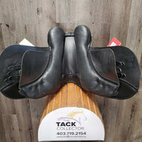 17.5 XW *8" Sankey Black Label All Purpose, 2 Billet Guards, 2 Front Velcro Blocks, Black Sankey Cover