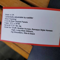 17.5 XW *8" Sankey Black Label All Purpose, 2 Billet Guards, 2 Front Velcro Blocks, Black Sankey Cover