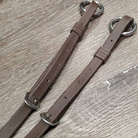 FS Rsd Breastplate, 2x Running Martingale Attachments *gc, mnr cracked & peels, rubs, loose threads & frays, missing keeper