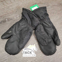 Fleece Lined Winter Riding Mitts *gc, v.dirty, mnr faded