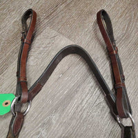 Rsd Leather & Elastic Breastplate, Running Martingale Attachment *gc, dirty, marker, rubs, faded, scrapes, stains
