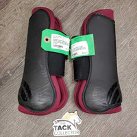 Open Front & Hind Boots, velcro *vgc/xc, clean, mnr hair, scratches & rubs