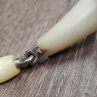 French Link Loose Ring Bit, center Roller, bag *gc/fair, clean, v.chewed, split, sharp edges