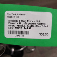 3 Ring French Link Elevator Bit, bit guards *vgc/xc, clean, residue, scuffs