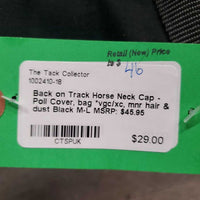 Horse Neck Cap - Poll Cover, bag *vgc/xc, mnr hair & dust