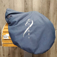 17.5" W *5.75" Full Buffalo Antares Connexion Close Contact, 2 Billet Guards, Navy Antares Cover, Med Front & Back Blocks, Foam Panels, Flaps: 15"L x 13.75"w Serial #: 19 3264 4 NB 17.5L