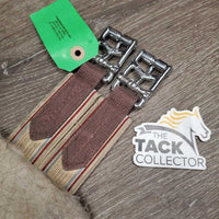 Clik Buckles Fleece Lined Girth, 2x els, D Ring *gc/fair, v.dirty, hair, clumpy, stains, faded, edges: thin & rubs