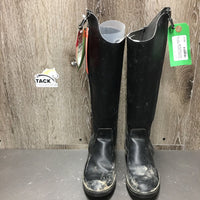 JUNIORS Pr Dress Boots, zips *vgc, v.dirty, rubs