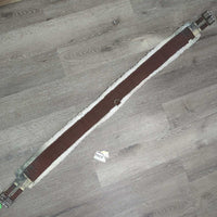 Nylon Web, Fleece Lined, 2x els, D Ring *gc, clean & v.dirty?v.stained, clumpy