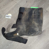 Pr Neoprene Closed Boots, velcro *gc, hairy, dirty, rubs, pills