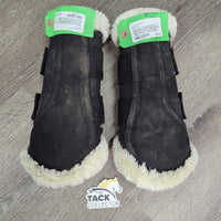"Turnout Boot Air" Fleece Lined Closed Boots, velcro *gc, clean, stains, rubs, stains, v.hairy velcro, clumpy, peeling