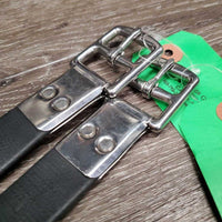 Pr Synthetic Stirrup Leathers *vgc, rubs, mnr dirt, faded & hole rubs