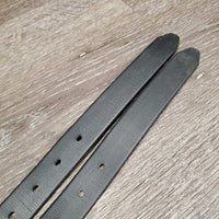 Pr Synthetic Stirrup Leathers *vgc, rubs, mnr dirt, faded & hole rubs