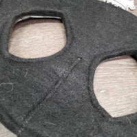 Felt & Leather Poll Guard Head Bumper, snaps *xc/like new, clean, v.mnr hair