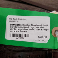 Kineton Noseband, hard curved noseband *vgc, mnr dirt, dents, scratches, older, rust & edge scrapes