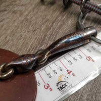 Sweet Iron French Link Loose Ring Gag Bit, Center Lozenge, Rubber Guards, Nunn Finer Nylon Cheeks, Trust Towel *vgc, clean, rubs, mnr rust, rubs & residue