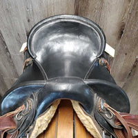 13.5" MW 5.5" Banzet Endurance Saddle, 2x latigos, Stirrups, Hobble Straps, wrapped leathers