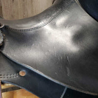 13.5" MW 5.5" Banzet Endurance Saddle, 2x latigos, Stirrups, Hobble Straps, wrapped leathers