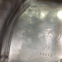 17" *XW 7" Black Country All Purpose, 2 Billet Guards, Wool Flocking, Front & Rear Gusset Panels, Lg Front Pencil Blocks, Flaps: 14"L x 13"W Serial #: 17 18572