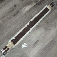 Nylon Web, Fleece Lined, 2x els, D Ring *gc, clean & dirty, mnr hairy, clumpy & stretched elastic