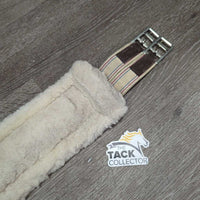 Nylon Web, Fleece Lined, 2x els, D Ring *gc, clean & dirty, mnr hairy, clumpy & stretched elastic