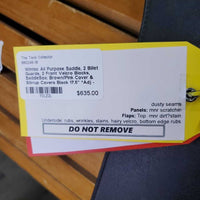 17.5" *Adj - Wide/Red Gullet In Wintec All Purpose Saddle, 2 Billet Guards, 2 Front Velcro Blocks, SaddleSox: Brown/Pink Cover & Stirrup Covers, CAIR Panels, Front & Rear Gusset Panels, Flaps: 16"L x 14" Serial 375363