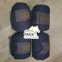 4 Stretchy Soft Wool Leg Wraps, bag *vgc, clean, hair, rubs, mnr curled/rough edges