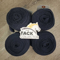 4 Stretchy Soft Wool Leg Wraps, bag *vgc, clean, hair, rubs, mnr curled/rough edges