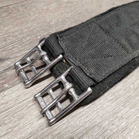 Nylon Web Fleece Lined Girth, 1x els *vgc, clean, mnr clumpy, stains & dirty