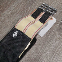 Nylon Web Fleece Lined Girth, 1x els *vgc, clean, mnr clumpy, stains & dirty