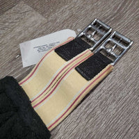 Nylon Web Fleece Lined Girth, 1x els *vgc, clean, mnr clumpy, stains & dirty