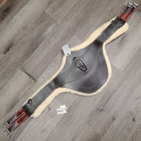 Lg Belly Girth, 2x Els, Caribiner, D Ring, velcro Sheepskin Liner *like new, stiff