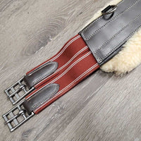 Lg Belly Girth, 2x Els, Caribiner, D Ring, velcro Sheepskin Liner *like new, stiff