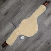 Lg Belly Girth, 2x Els, Caribiner, D Ring, velcro Sheepskin Liner *like new, stiff