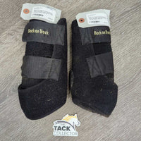 Pr Closed Boots, velcro *gc, pills, hairy, dirty, rubs, v.clumpy