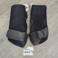 Pr Closed Boots, velcro *gc, pills, hairy, dirty, rubs, v.clumpy