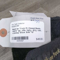 Pr Closed Boots, velcro *gc, pills, hairy, dirty, rubs, v.clumpy