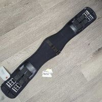Memory Foam Short Dressage Girth, 2x els, D Ring *gc/fair, NO strap, clean, v.pilly & rubbed, thin/holey edges, frays