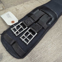 Memory Foam Short Dressage Girth, 2x els, D Ring *gc/fair, NO strap, clean, v.pilly & rubbed, thin/holey edges, frays