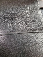 17" *adj *Red/Wide Gullet In Premier Equine Monoflap Dressage Saddle, Green Premier Equine Cover, Wool Flocking, Rear Gusset Panels, Lg Front Exterior Blocks, Flaps: 17"L x 13.5"W Serial #: PE 090043