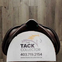 17.5" *W 5.75" Amerigo C Close Contact, Yellow Amerigo Cover, Wool Flocking, Med Front & Hind Blocks, Flaps: 14"L x 13.5"W Serial #: 17-1/2 L1920103 C2 +1/2