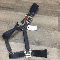 Fleece Nylon Breakaway Halter, adj, snap *vgc/gc, hair, dirt, stains, rust, pills, faded
