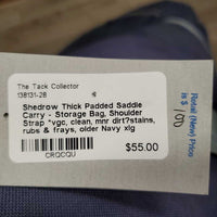 Thick Padded Saddle Carry - Storage Bag, Shoulder Strap *vgc, clean, mnr dirt?stains, rubs & frays, older