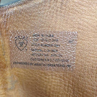 Leather Half Chaps, Back Zipper *gc/fair, dirty, rubs, thin & holey spots, unstitched seams, stretched