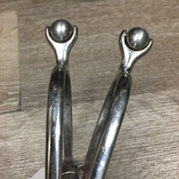 Pr Roller Ball Spurs *vgc, clean, rubs, scratches, scuffs, widened