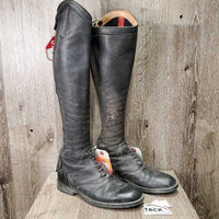 Pr Field Boots, zip *gc, v.dirty, flaking?peeling, rubs, puckered & stretched elastic