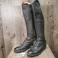 Pr Field Boots, zip *gc, v.dirty, flaking?peeling, rubs, puckered & stretched elastic